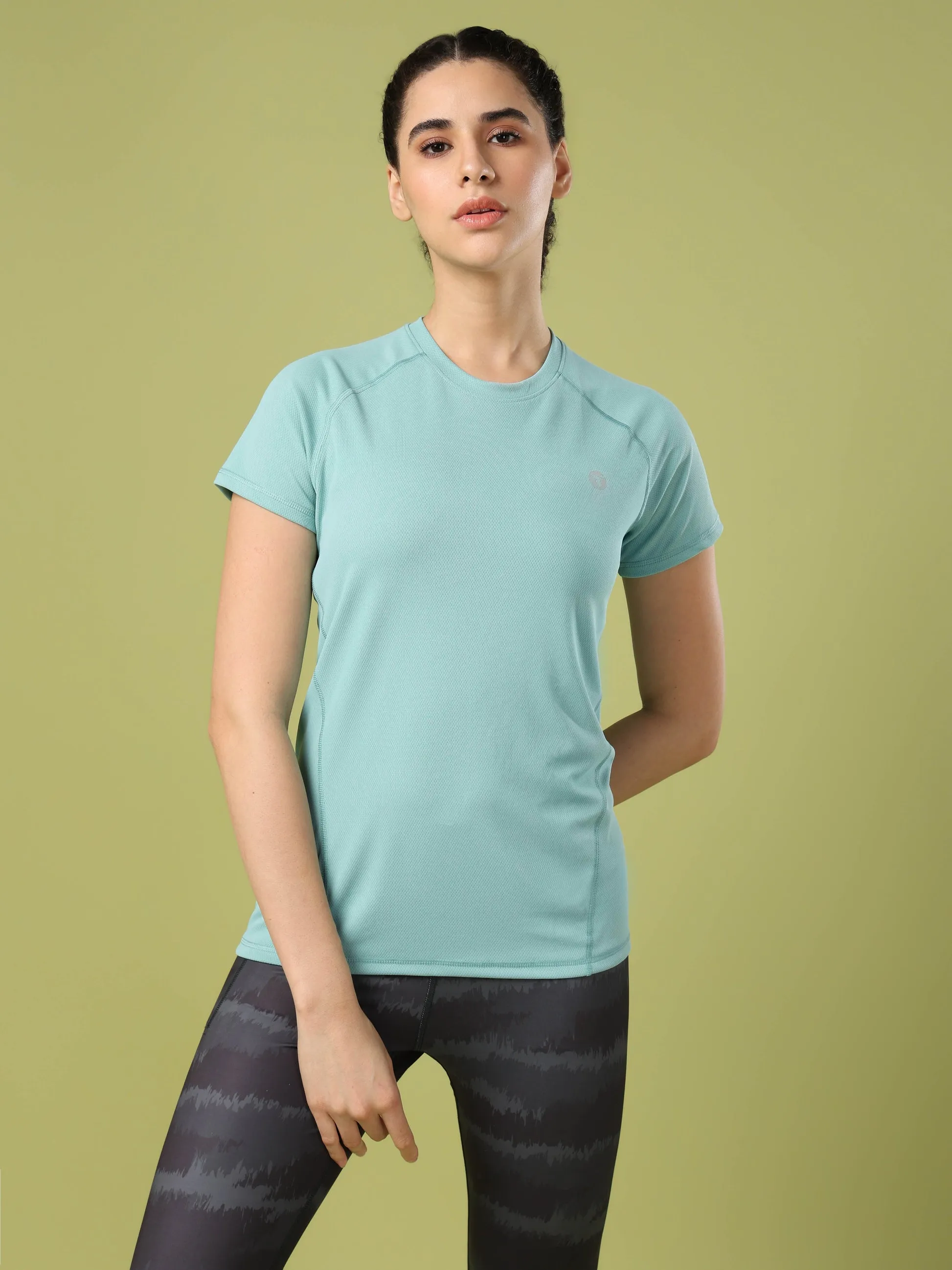 Active Crew Neck T-Shirt - Lake Green