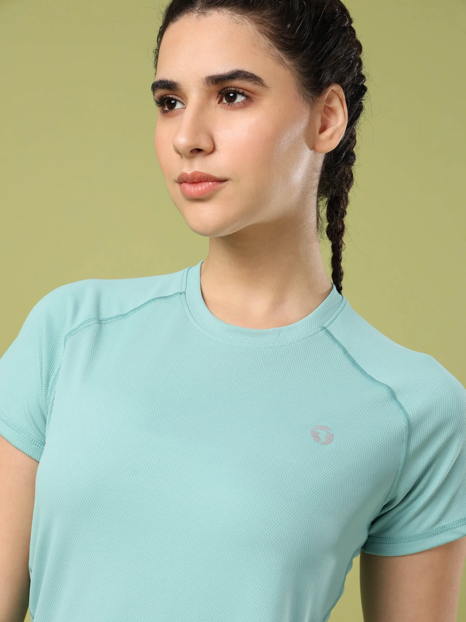 Active Crew Neck T-Shirt - Lake Green