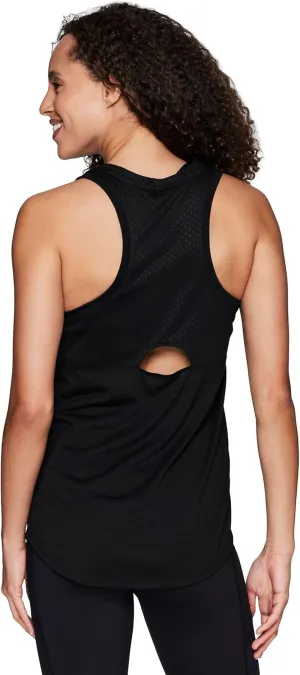 Active Women'S Sleeveless Athletic Performance Running Workout Yoga Tank Top with Mesh Ventilation