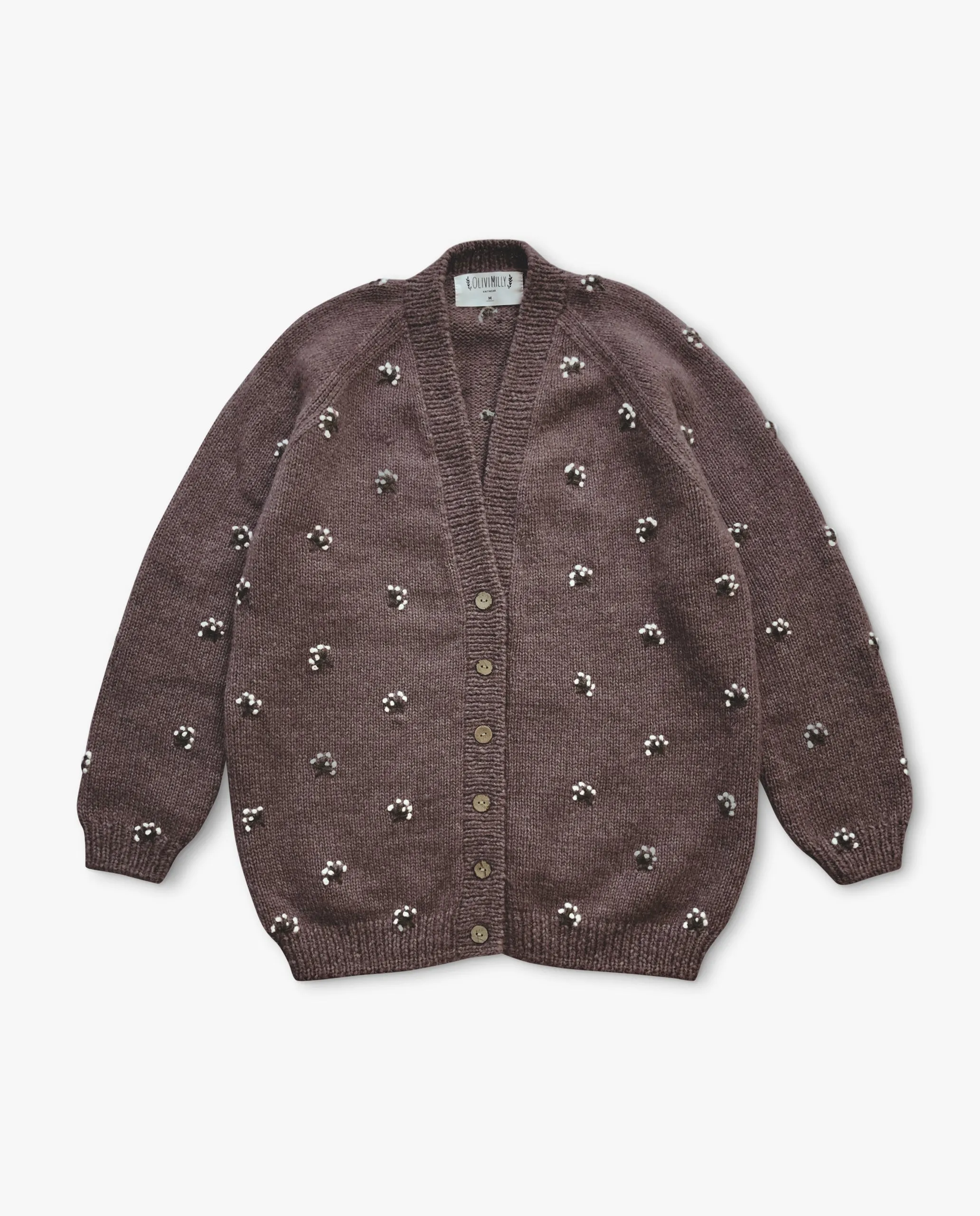 Adult Flora cardigan | faded rose