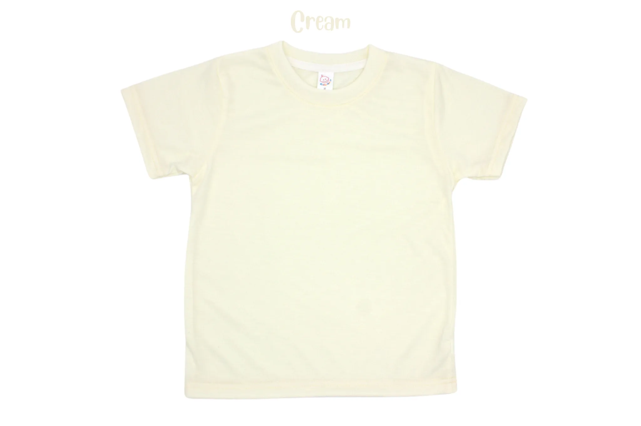 Adult polyester unisex short sleeve crew neck shirt