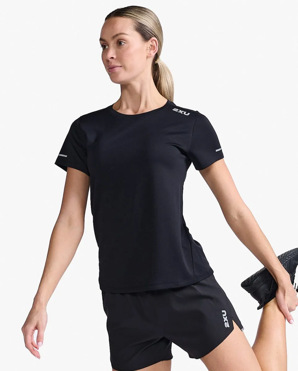 Aero T-Shirt Damen - black/silver reflective