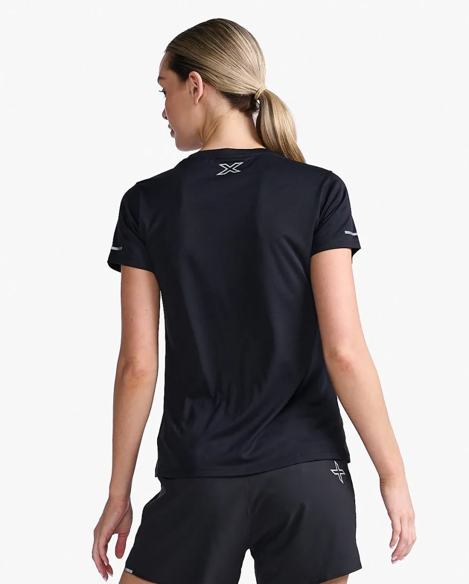 Aero T-Shirt Damen - black/silver reflective