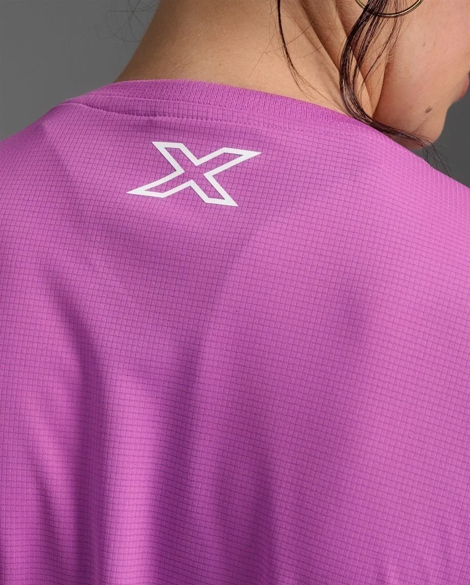 Aero T-Shirt Damen - hyper violet/white reflective