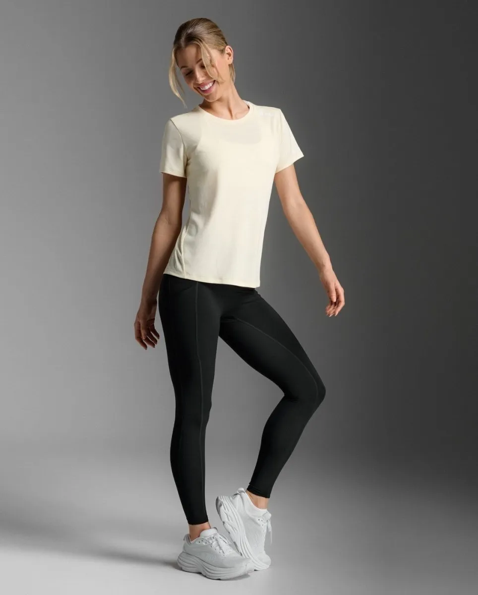 Aero T-Shirt Damen - pixel lemon/white reflective
