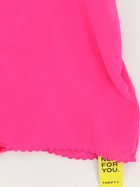 & Other Stories Women's T-Shirt UK 10 Pink 100% Silk