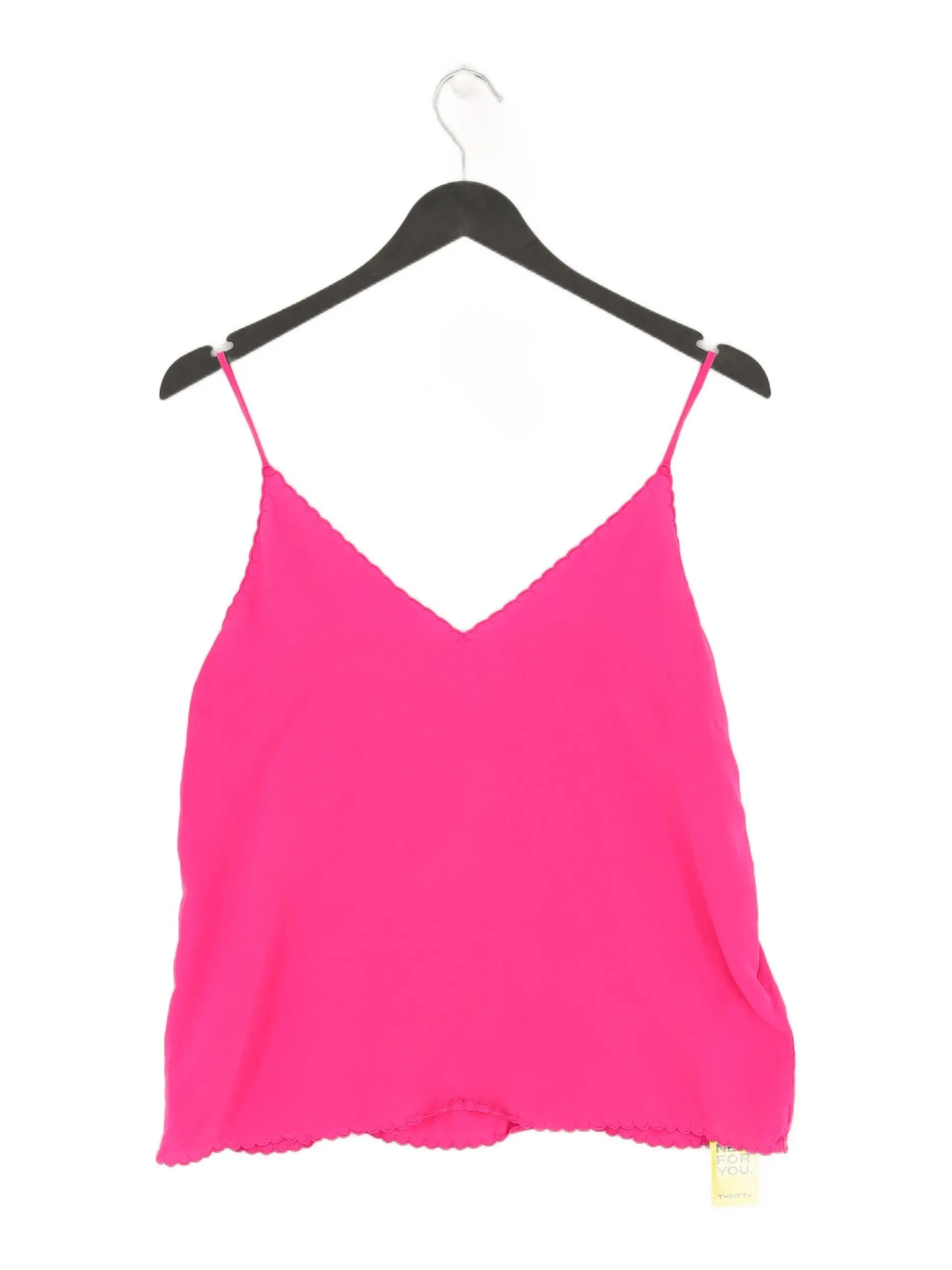 & Other Stories Women's T-Shirt UK 10 Pink 100% Silk