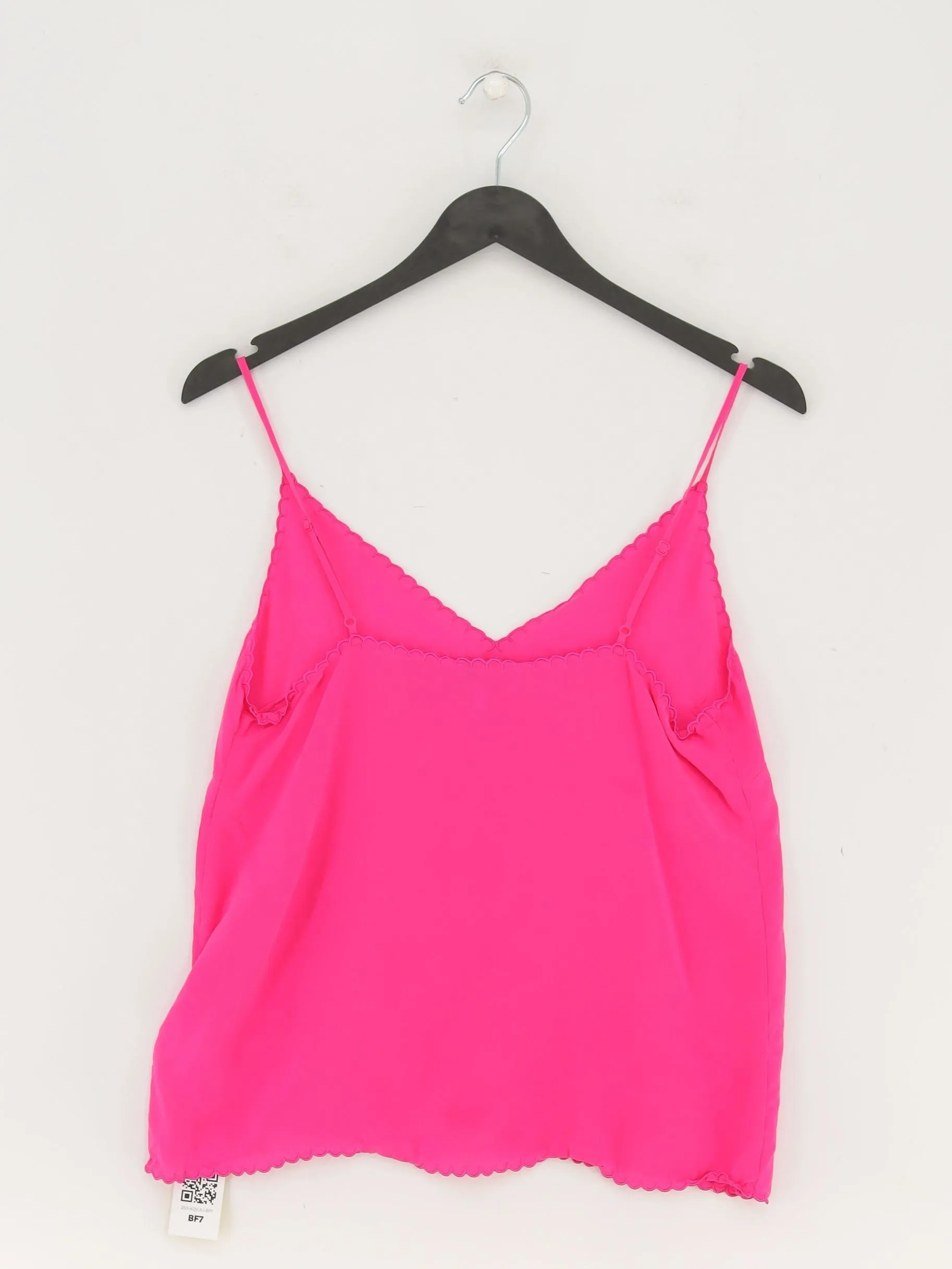 & Other Stories Women's T-Shirt UK 10 Pink 100% Silk
