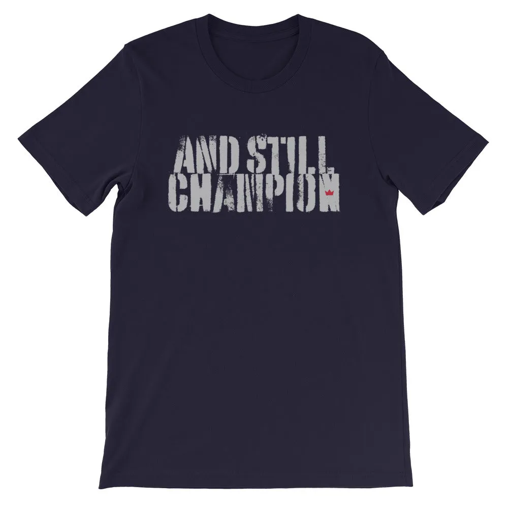 And Still Champion men's training T-shirt with ASC logo on back label