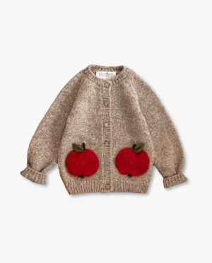 Apple cardigan | Beigebrown