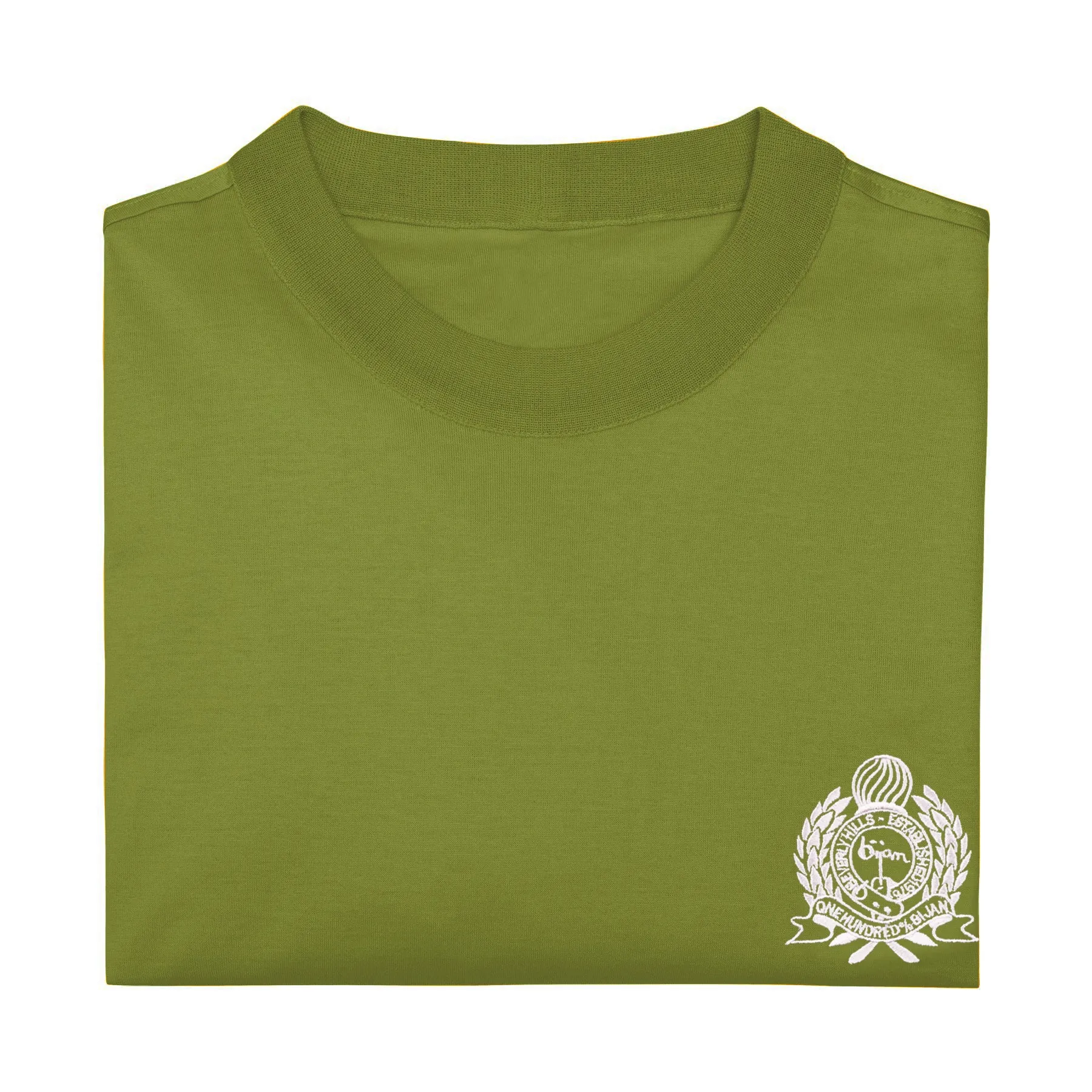 Apple Green with White Crest Short Sleeve T-Shirt