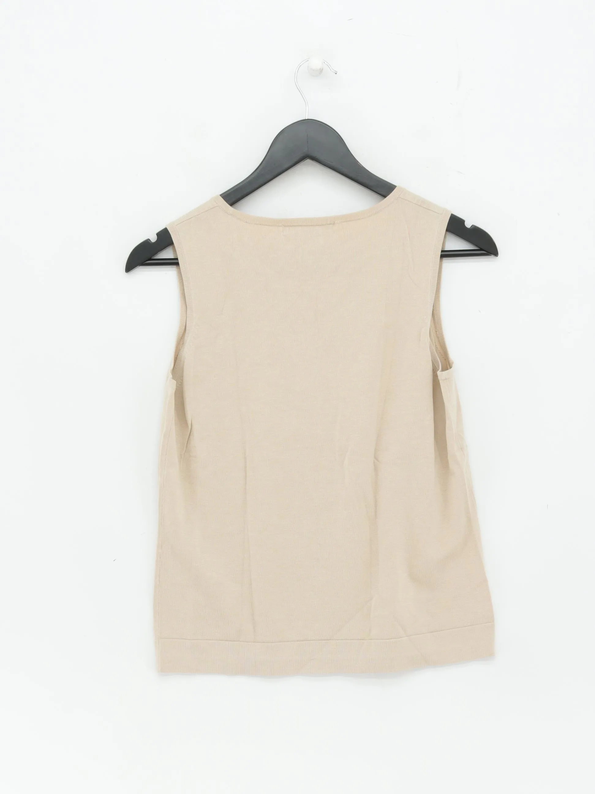 August Silk Women's T-Shirt L Tan Viscose with Nylon, Silk