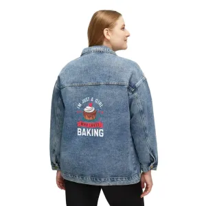 Bake Queen Oversized Denim Jacket Exudes Confidence