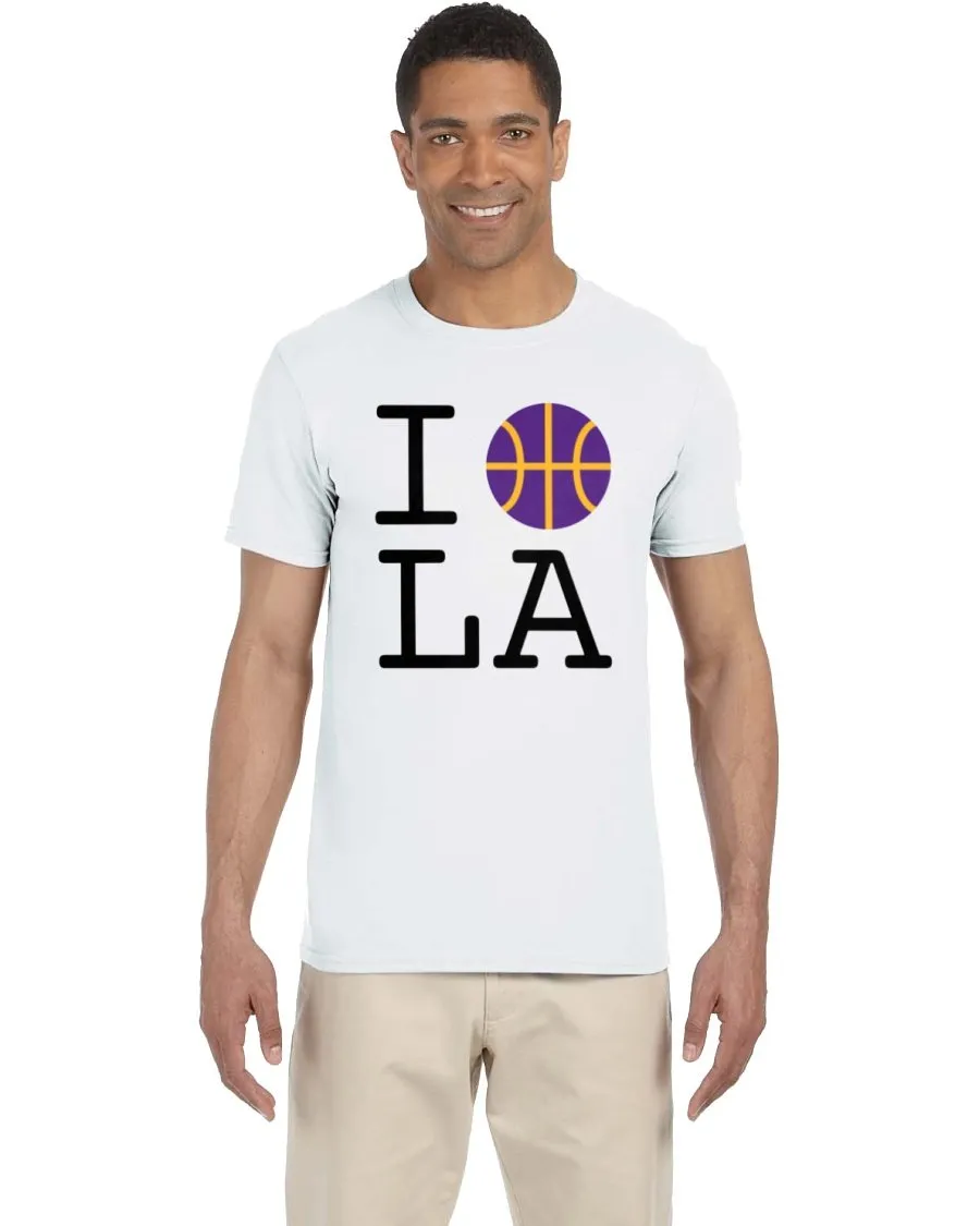 Basketball L.A. Tee - Purple Ball Design