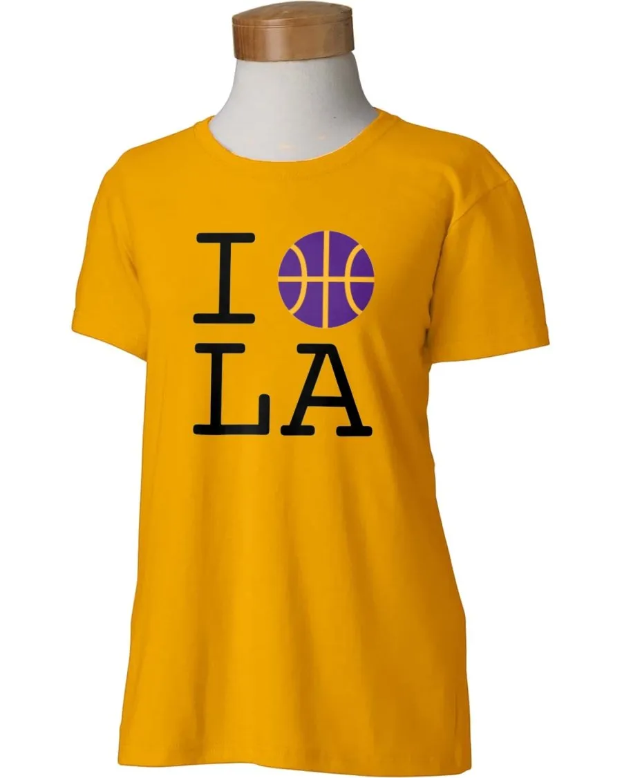 Basketball L.A. Tee - Purple Ball Design
