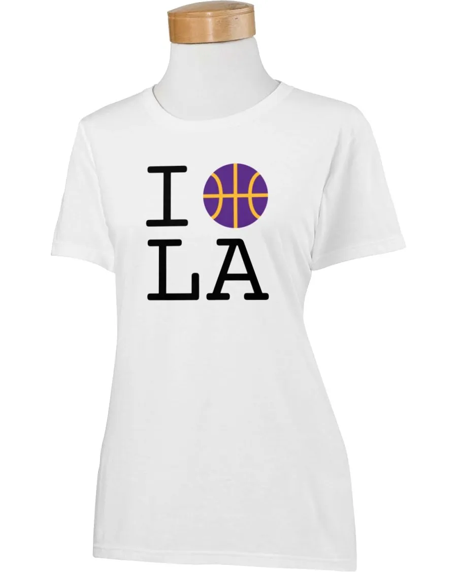 Basketball L.A. Tee - Purple Ball Design