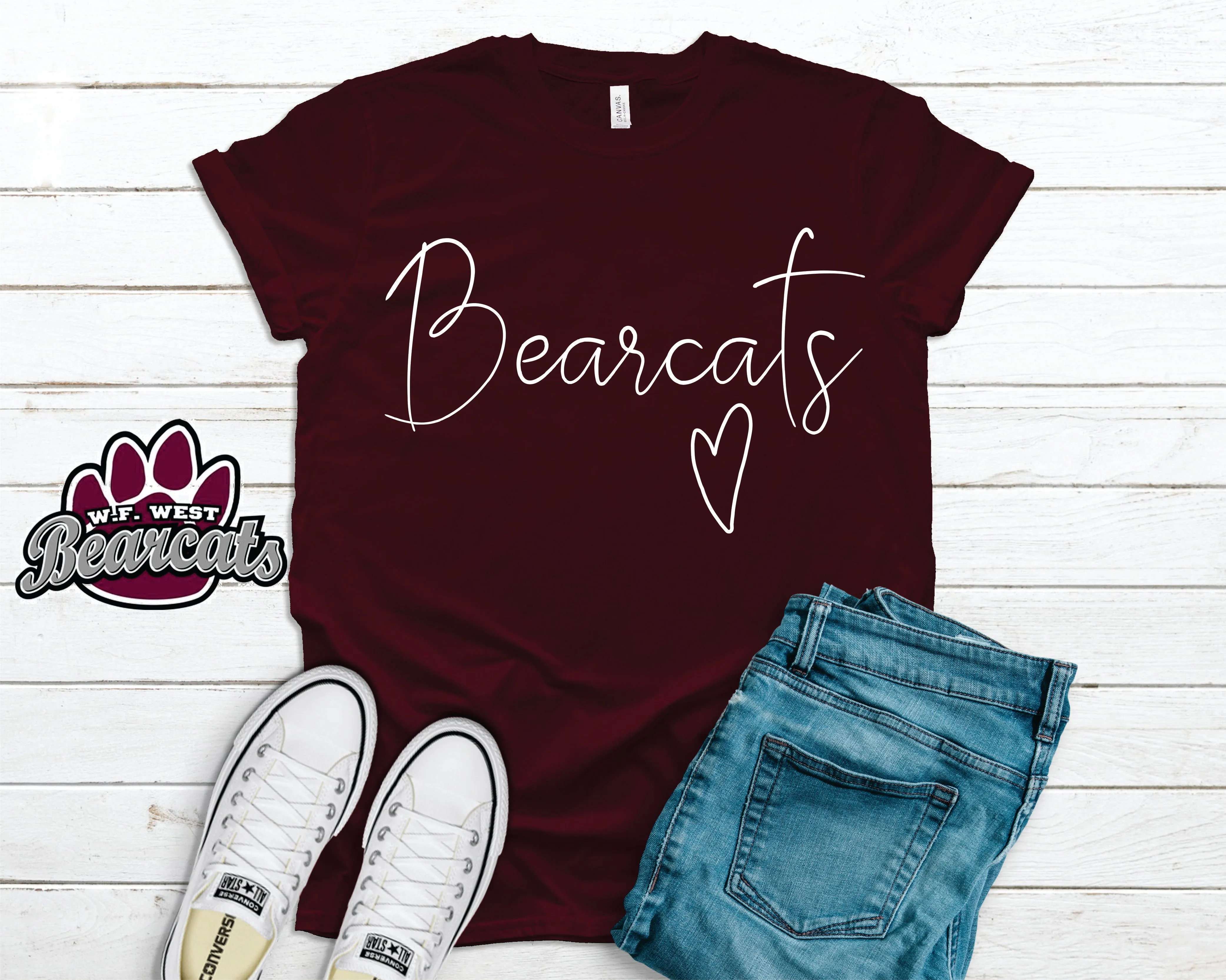 Bella Canvas School Spirit T Shirt