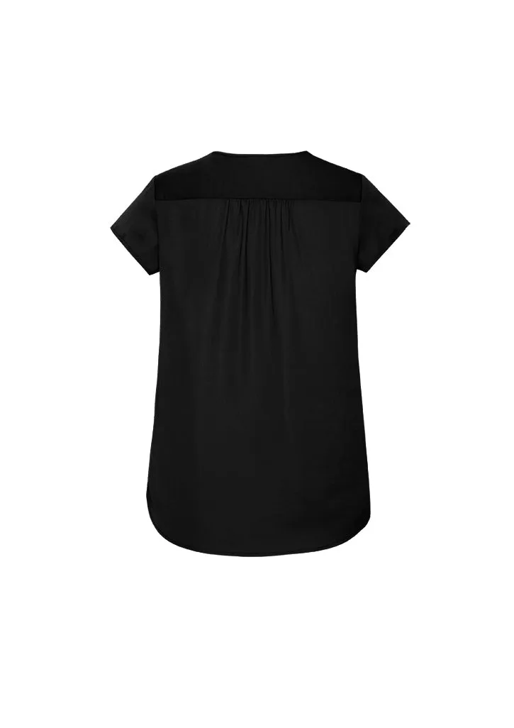 Biz Corporates RB967LS Kayla Ladies V Neck Pleat Blouse