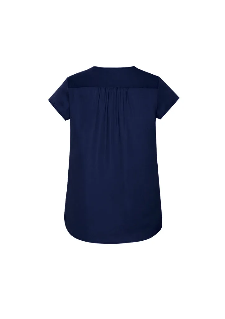 Biz Corporates RB967LS Kayla Ladies V Neck Pleat Blouse