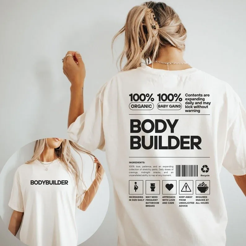 Bodybuilder Gym Pregnancy Announcement Shirt