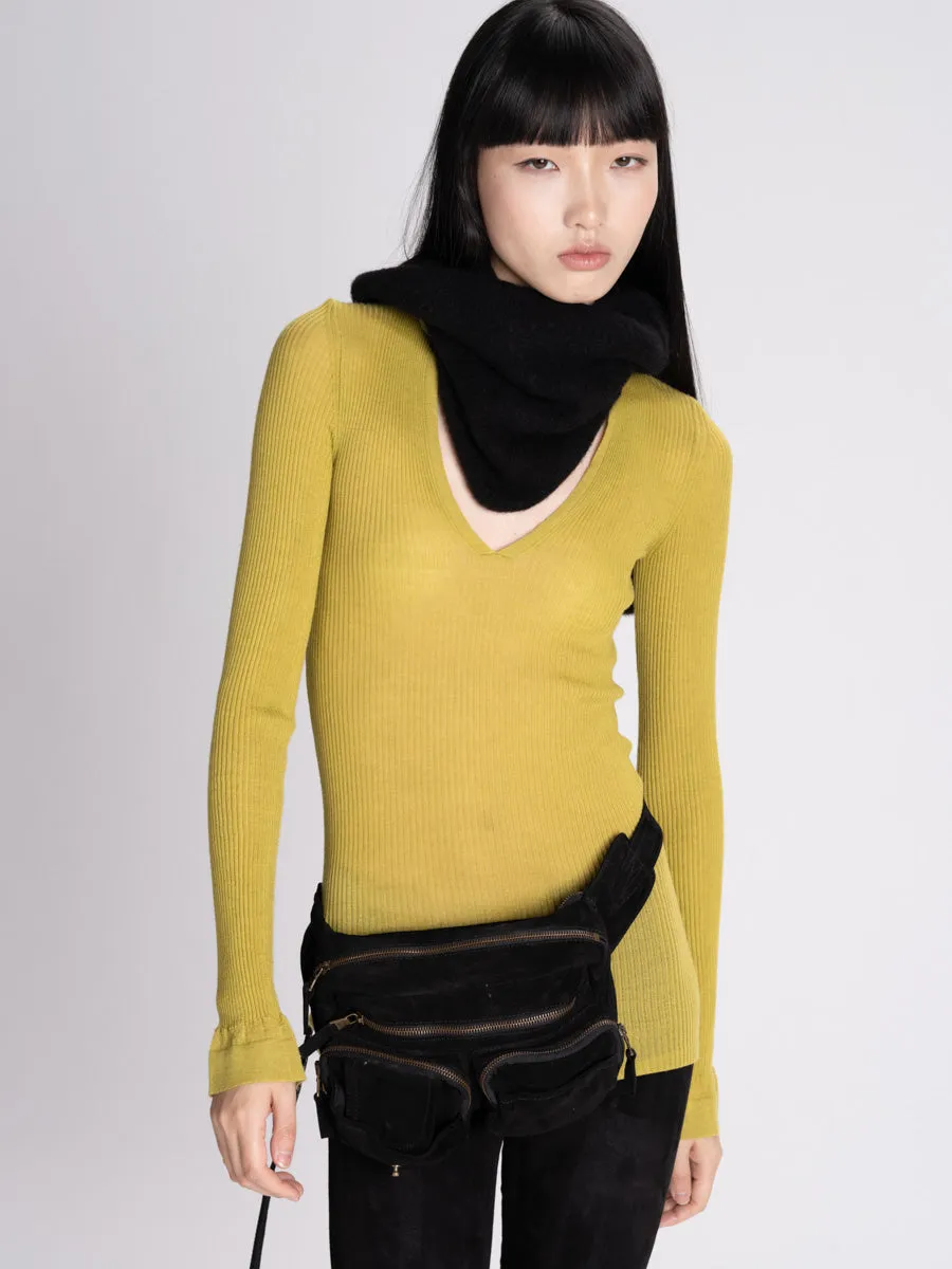 Bonnie Young V Neck Cashmere Silk Sweater