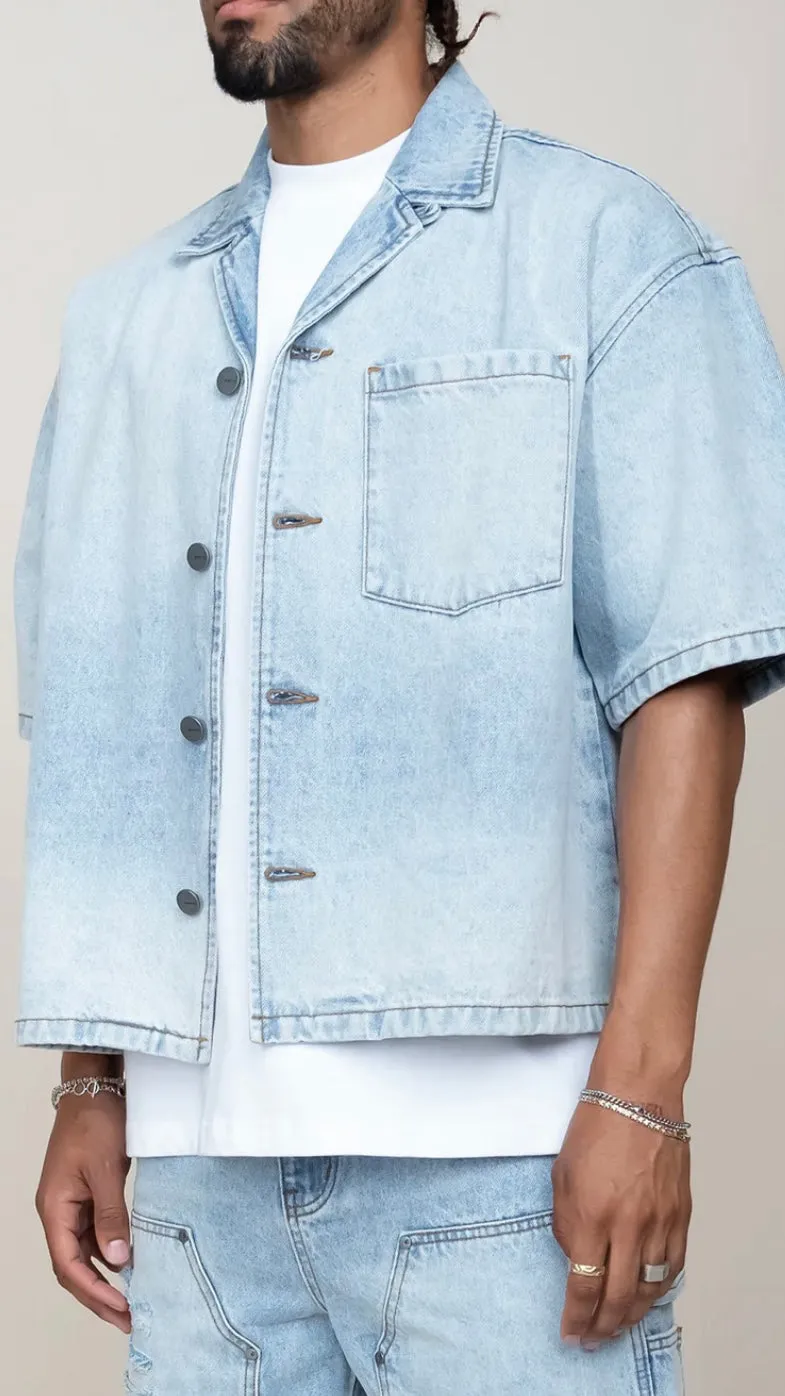 Boxy Denim Shirt