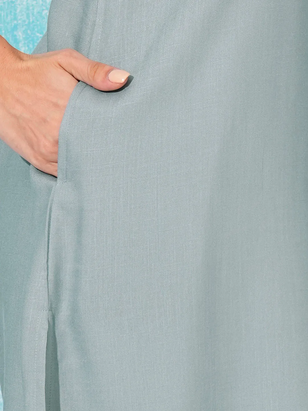 Buy Grey Comfort Fit Rayon Kurta For Women Online In India - Zola