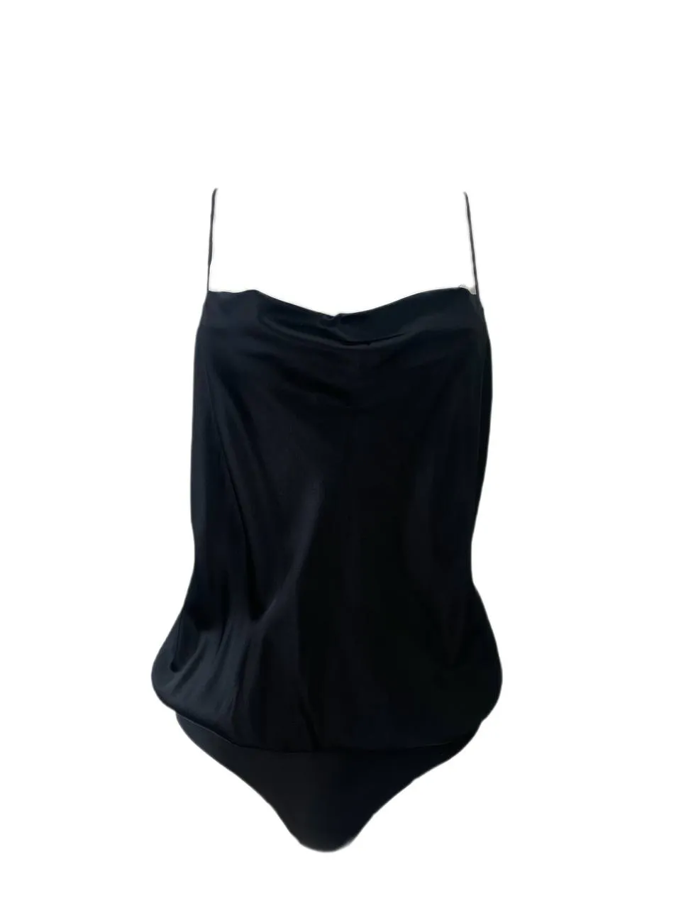 CAMI Women's Black V-Neck Top #912 NWT