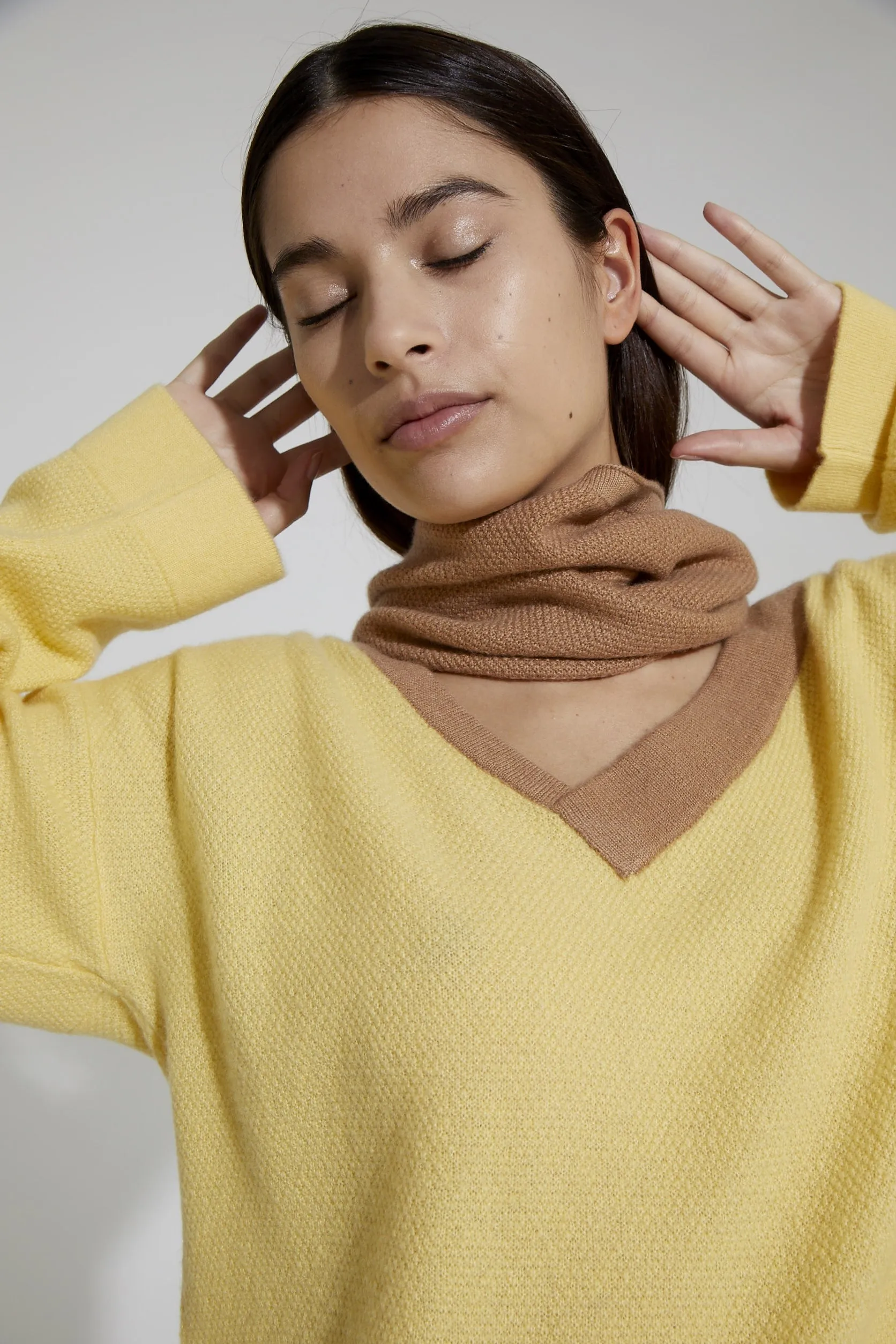 Cashmere and Silk Drunk V-neck