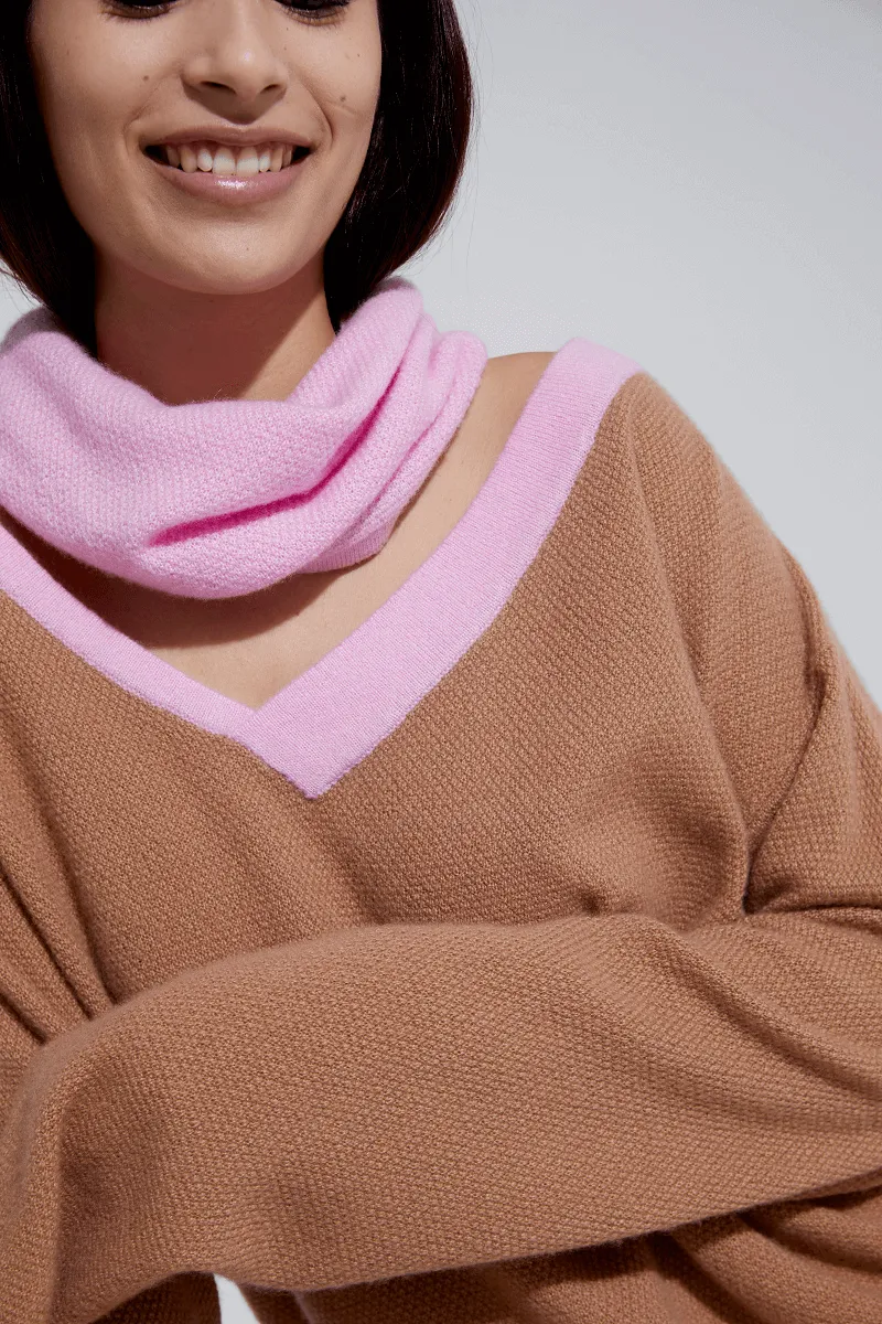 Cashmere and Silk Drunk V-neck