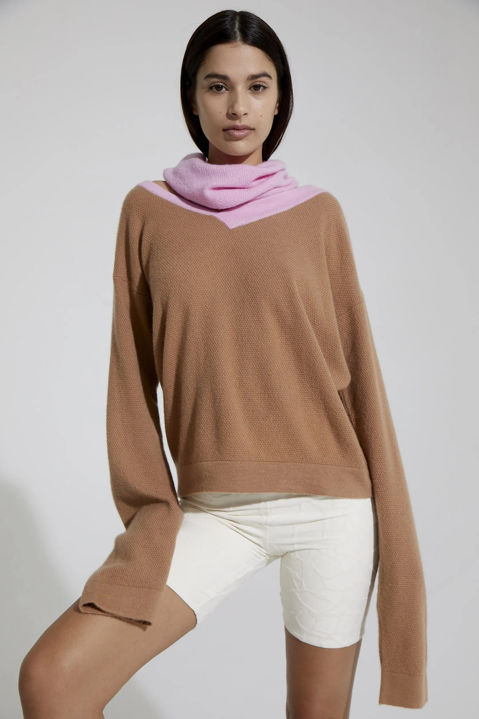 Cashmere and Silk Drunk V-neck
