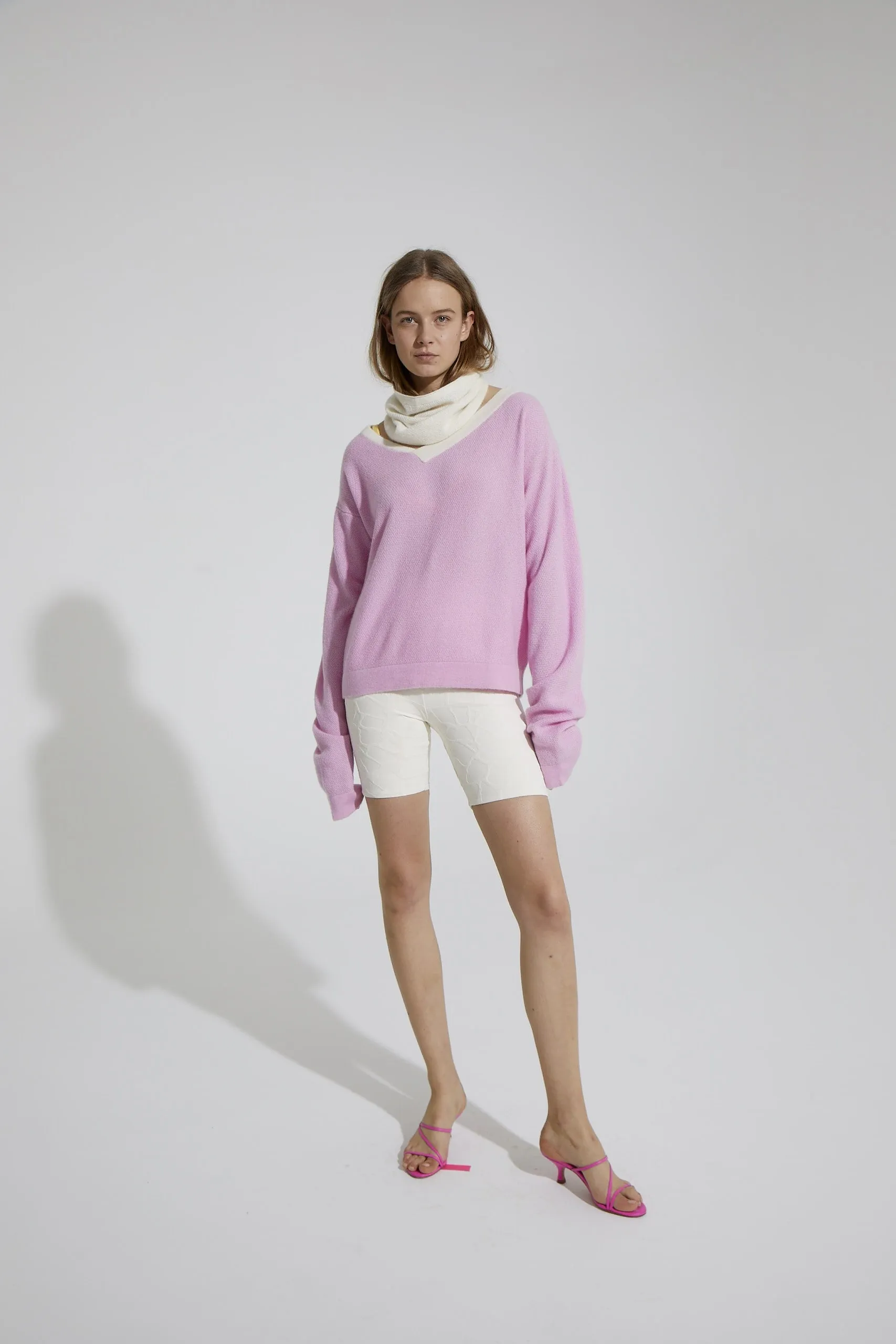 Cashmere and Silk Drunk V-neck