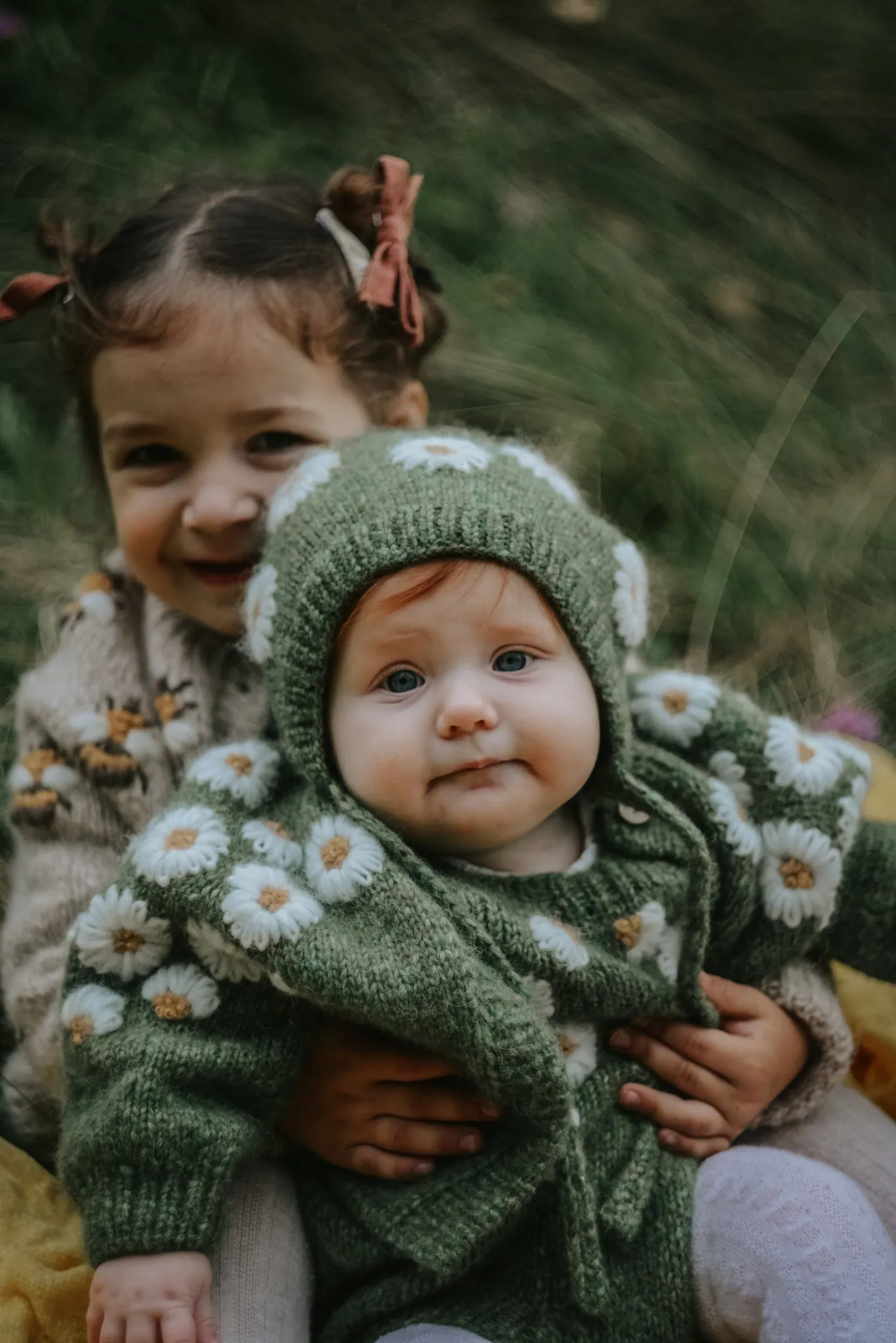 Chamomiles cardigan | Moss Green