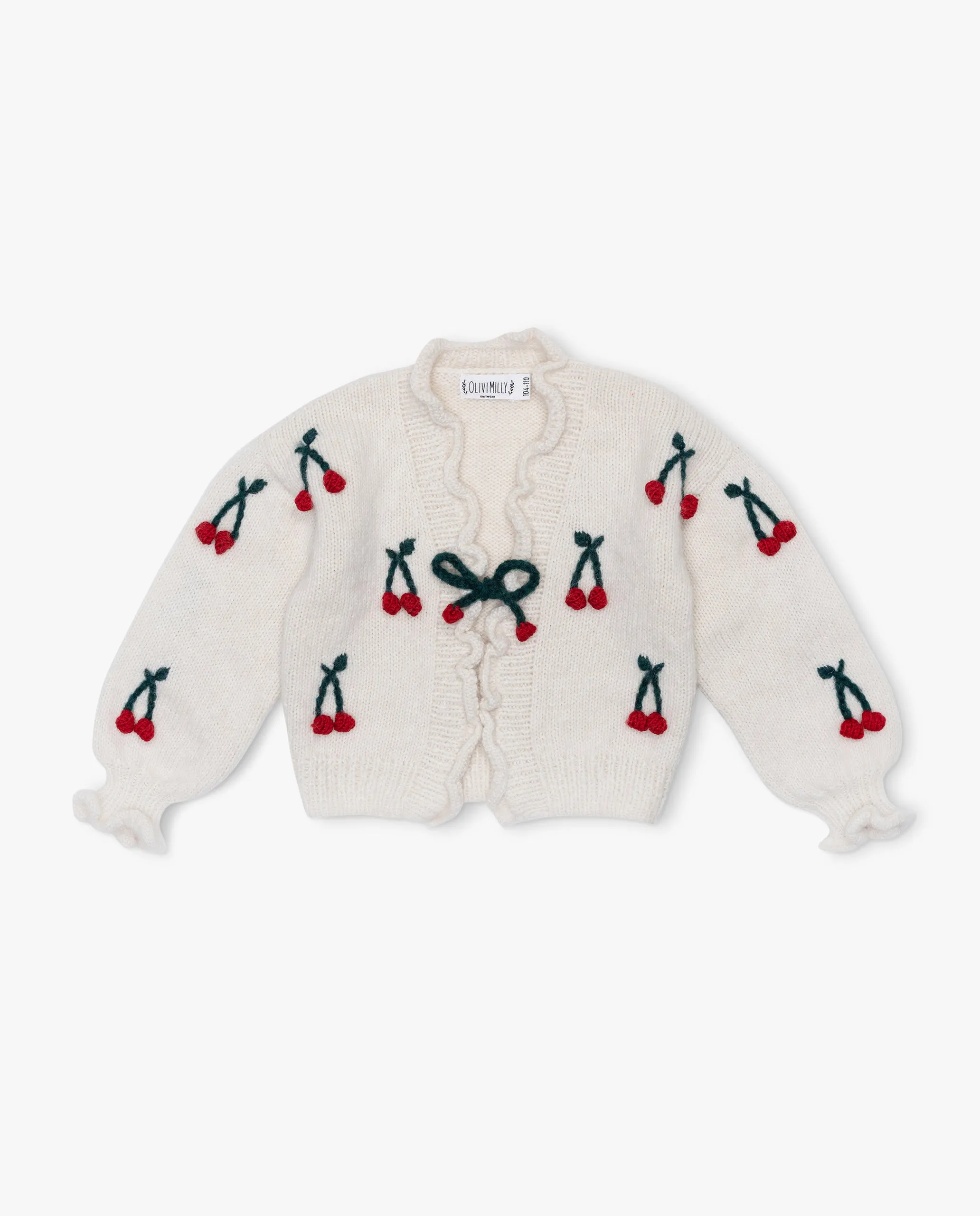 Cherries cardigan | off white