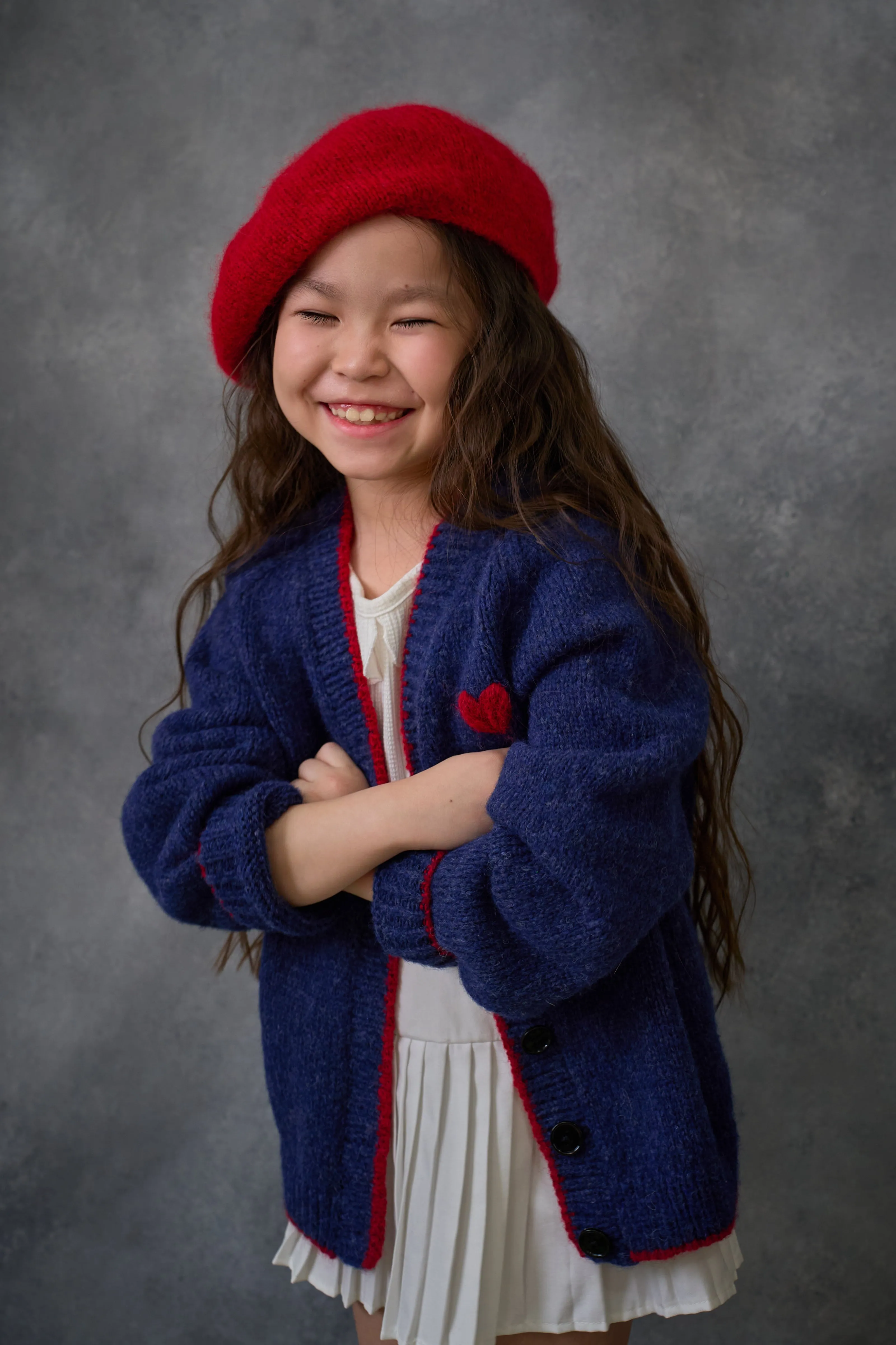 Chérie Cardigan |dark blue| in stock (7-8y /8-9y)