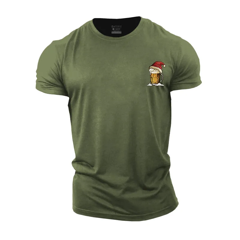 Christmas Beer Cotton T-Shirt