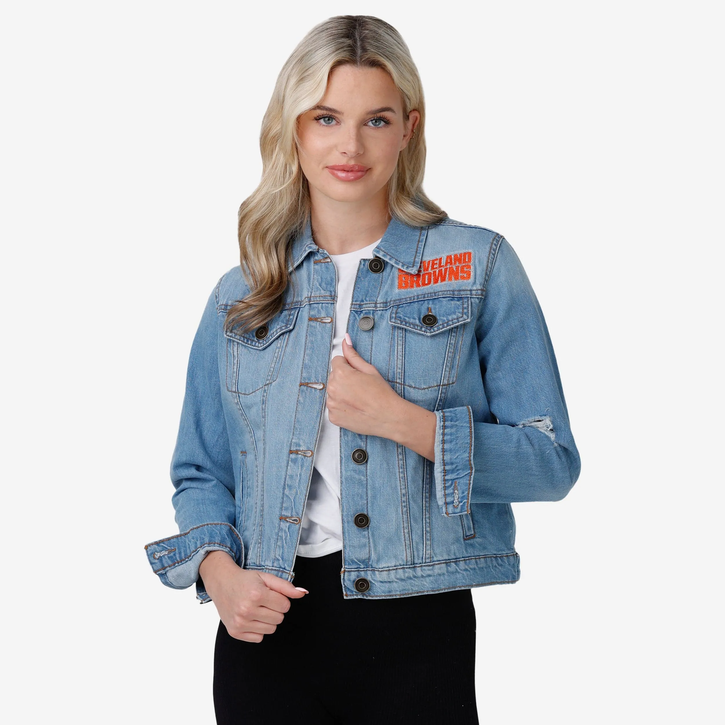Cleveland Browns Womens Denim Days Jacket