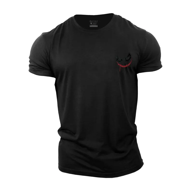 Clown Smiley Face Cotton T-Shirt