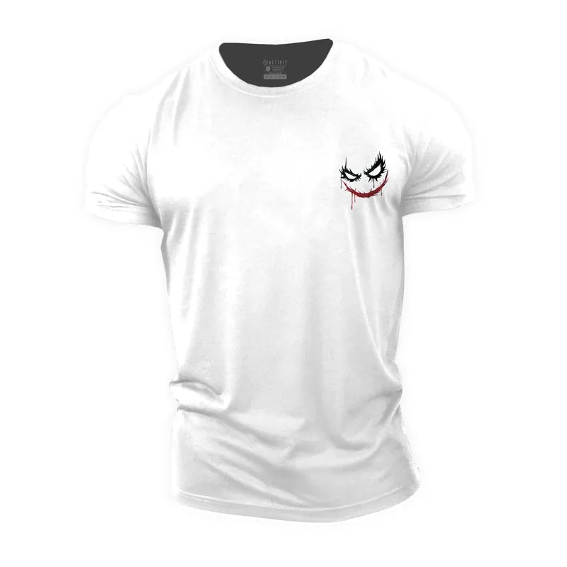 Clown Smiley Face Cotton T-Shirt