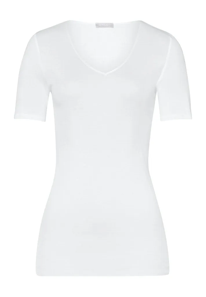 Cotton Seamless - Short Sleeved V-Neck Top