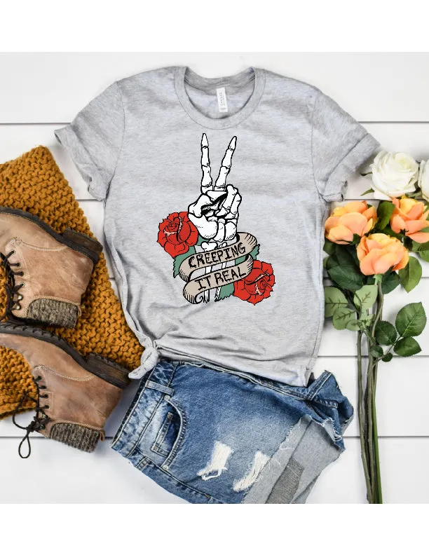 Creep it Real Halloween Shirt | Unisex Crew