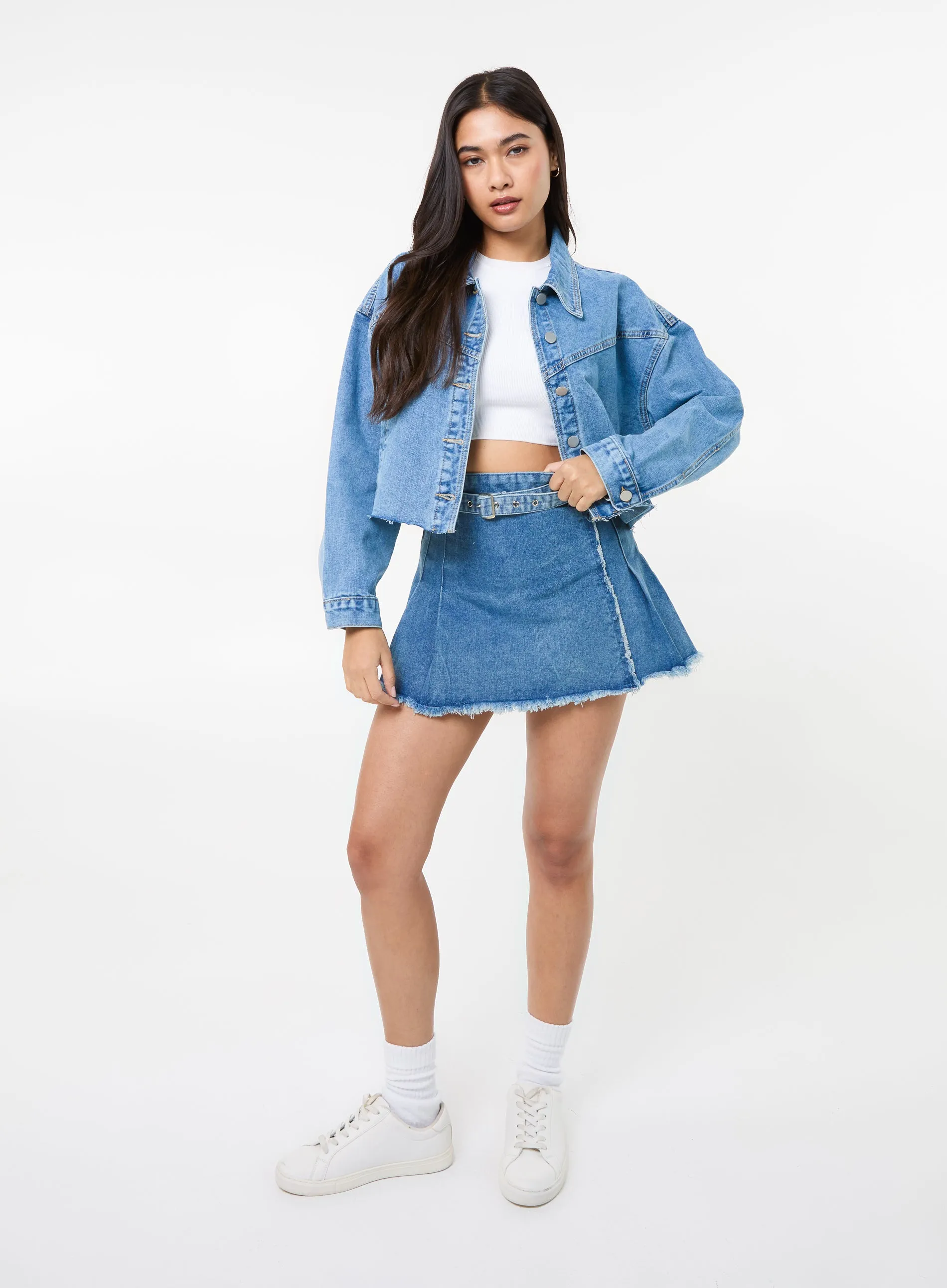 Cropped Denim Jacket