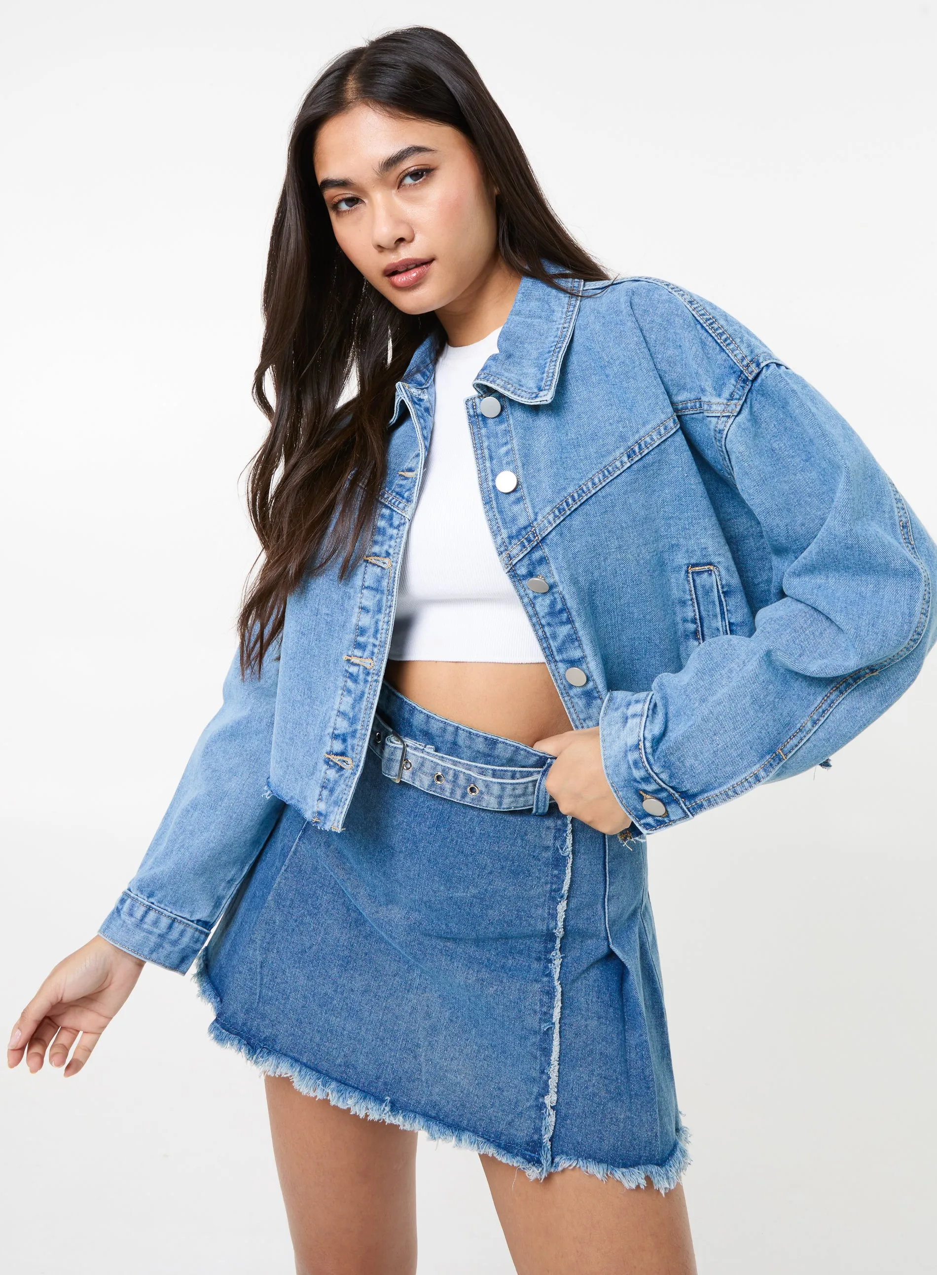 Cropped Denim Jacket