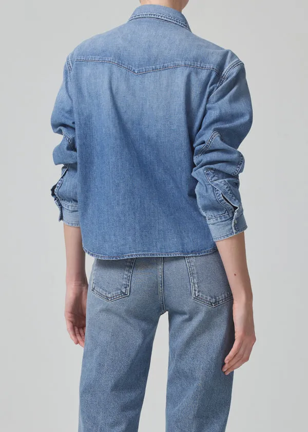 Cropped Western Shirt