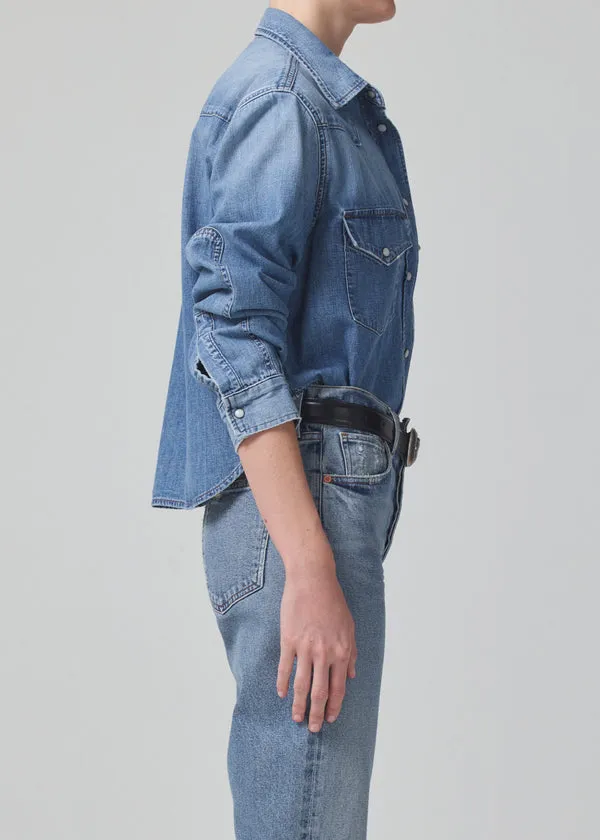 Cropped Western Shirt