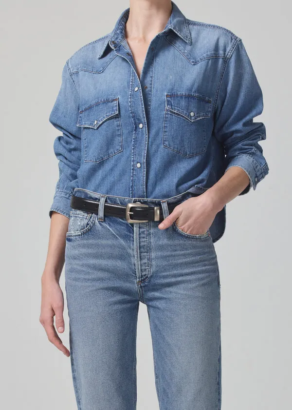 Cropped Western Shirt