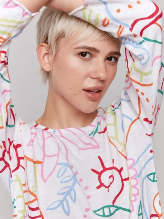 Doodle Crew Neck Sweater