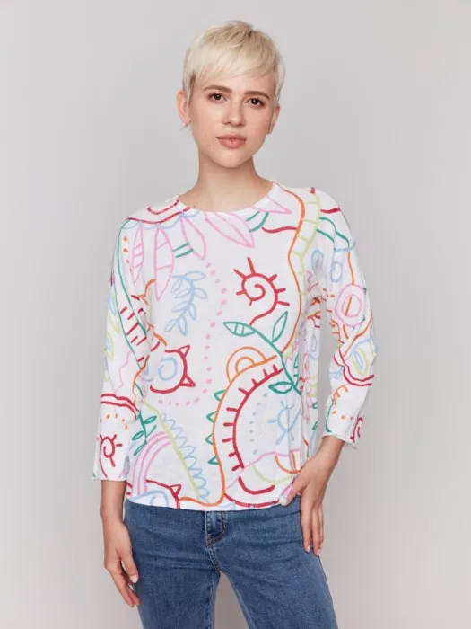 Doodle Crew Neck Sweater