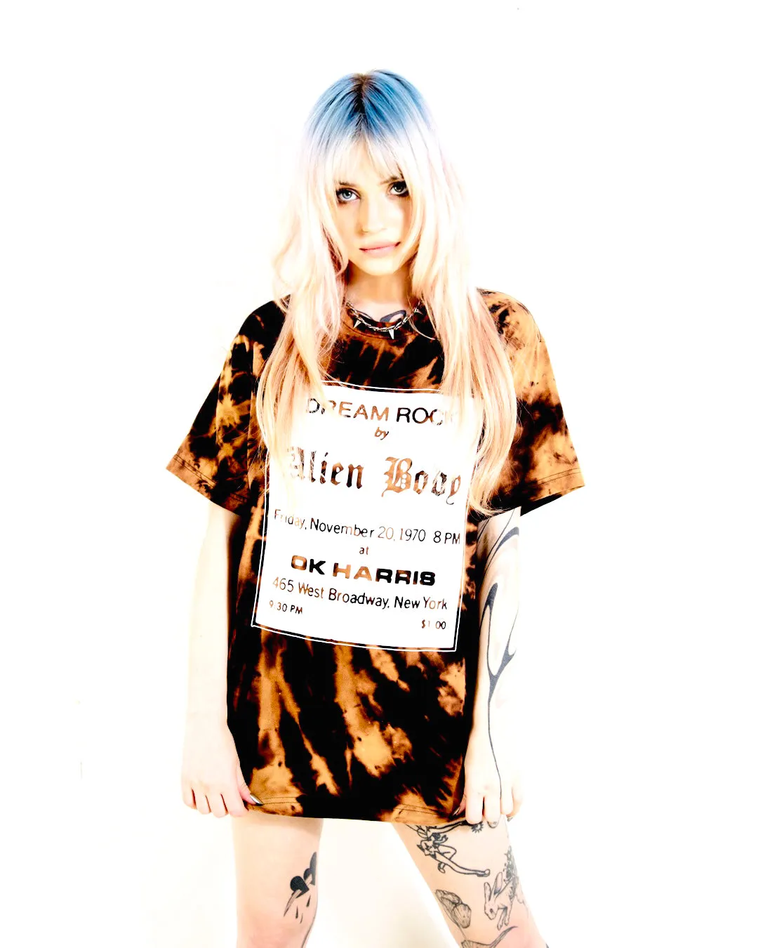 Dream Rock Bleach Dyed T Shirt
