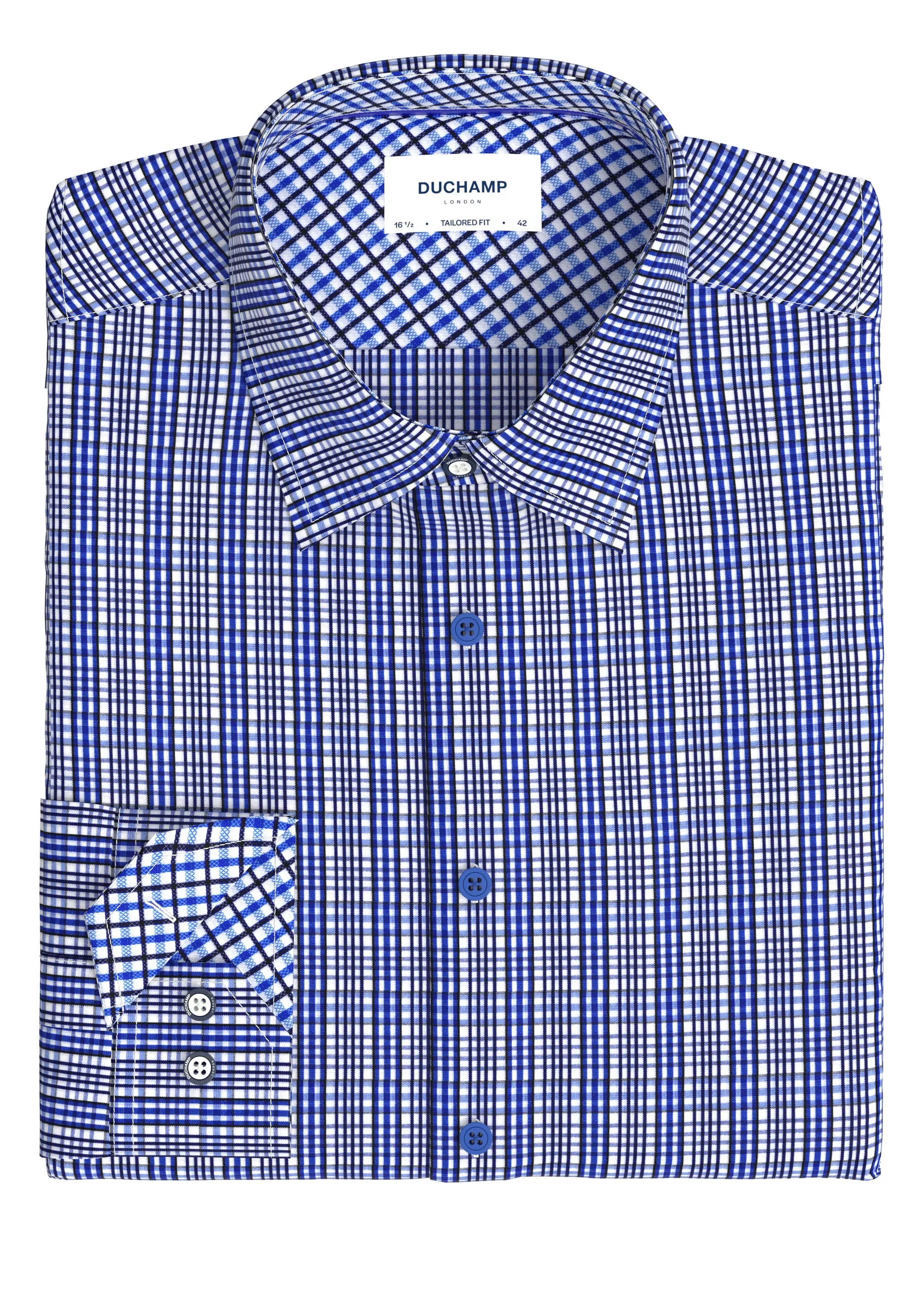 Duchamp London Plaid Dress Shirt
